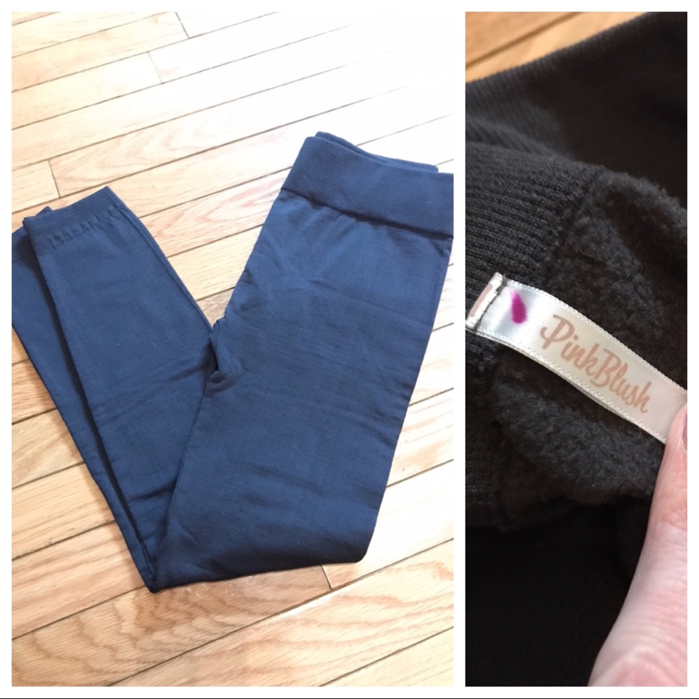 Pink blush Dark gray maternity leggings